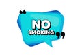 No smoking banner. Stop smoke sign. Vector Royalty Free Stock Photo