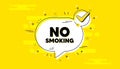 No smoking banner. Stop smoke sign. Vector