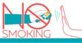 No Smoking banner Royalty Free Stock Photo