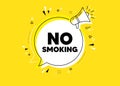 No smoking banner. Stop smoke sign. Vector