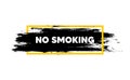 No smoking banner. Stop smoke sign. Vector Royalty Free Stock Photo