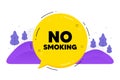 No smoking banner. Stop smoke sign. Vector Royalty Free Stock Photo