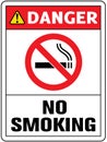 No smoking cigarette sign.