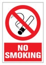 No smoking cigarette sign. Royalty Free Stock Photo