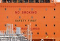 No Smoking, Dangerous Cargo Royalty Free Stock Photo