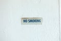No smoking dirty sign  a cruise ship Royalty Free Stock Photo