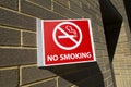 No smoking icon and in english