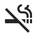 No smoking icon in modern design style for web site and mobile app