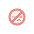 No smoking icon. Simple color vector elements of taxi service icons for ui and ux, website or mobile application