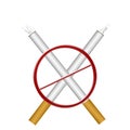 No Smoking illustration Royalty Free Stock Photo