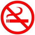 No Smoking.This is an image showing no smoking sign. The illustration is editable.