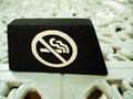 No smoking label