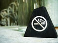 No smoking label