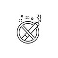 No smoking, nicotine icon. Element of quit smoking icon