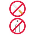 No smoking No drinking Royalty Free Stock Photo