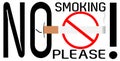 No smoking please! Royalty Free Stock Photo