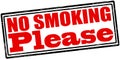 No smoking please Royalty Free Stock Photo