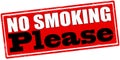 No smoking please Royalty Free Stock Photo