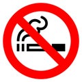 No smoking red sign