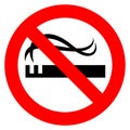 No smoking red sign