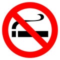 No smoking red sign