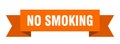 no smoking ribbon. Royalty Free Stock Photo