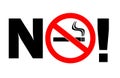 No smoking sign Royalty Free Stock Photo