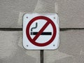 No Smoking sign