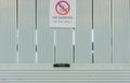 No smoking sign with ashtray Royalty Free Stock Photo