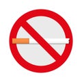 No-smoking sign icon for the application and website