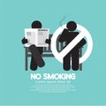 No Smoking Sign At Public Place Royalty Free Stock Photo