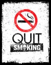 No smoking sign. Stop smoke symbol. Rough Healthcare Grunge Background