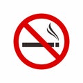 No smoking sign. Vector image