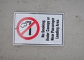 No smoking sign