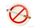 No smoking sign vector Royalty Free Stock Photo