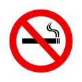 No smoking sign vector icon flat design Royalty Free Stock Photo