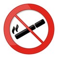 No smoking sign vector illustration Royalty Free Stock Photo