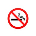 No smoking sign. Vector illustration Royalty Free Stock Photo