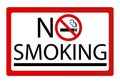 No smoking sign vector Royalty Free Stock Photo