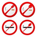 No smoking sign vector Royalty Free Stock Photo