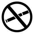 No smoking silhouette
