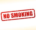 No smoking text stamp