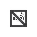 No smoking vector icon Royalty Free Stock Photo