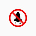 No snot icon, no runny nose vector