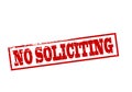 No soliciting Royalty Free Stock Photo