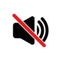 No Sound Icon, No Noise, Mute Button, Keep Your Volume Lower, Silence Icon, Speaker Icon, Megaphone Symbol, Turn Off Button With