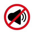 No Sound Icon, No Noise, Mute Button, Keep Your Volume Lower, Silence Icon, Speaker Icon, Megaphone Symbol, Turn Off Button With