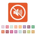 The no sound icon. Volume Off symbol. Flat Royalty Free Stock Photo