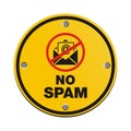 No spam circle sign