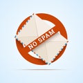 No spam illustration. Royalty Free Stock Photo